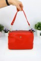 Kırmızı Orta Boy Günlük Kadın Çapraz Askılı Kol Omuz Çantası İthal Kaliteli Suni Deri Çok Gözlü 5357