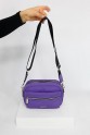 Mor Küçük Boy Günlük Kadın Çapraz Askılı Postacı Omuz Çantası İthal Saten Kumaş Astarlı 5408