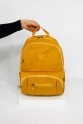 Sarı Büyük Boy Günlük Unisex Kadın Erkek Sırt Çantası Su Geçirmez İthal Krinkıl Kumaş Astarlı 5385