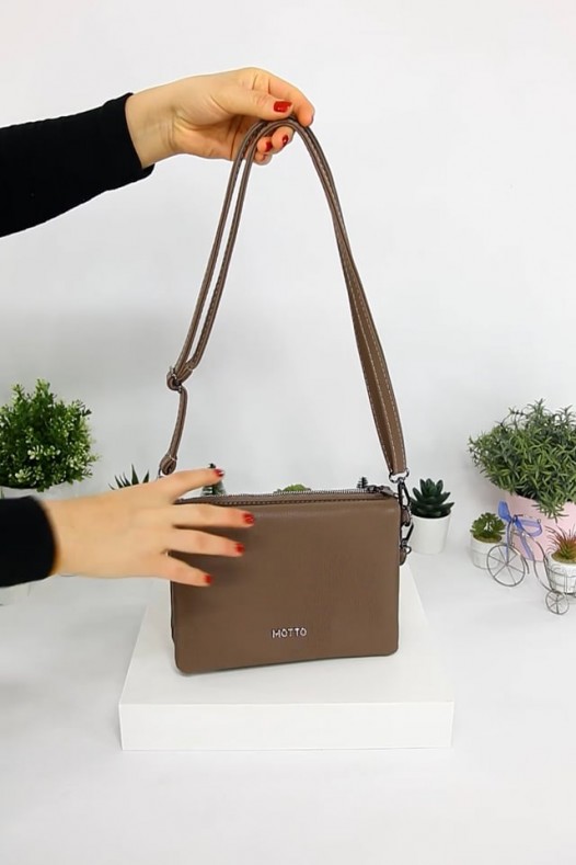 Vİzon Orta Boy Günlük Kadın Çapraz Askılı Portföy Cüzdan İthal Kaliteli Suni Deri Astarlı 5414