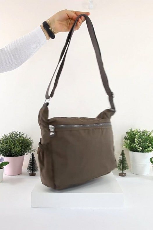 Vizon Orta Boy Günlük Kadın Çapraz Askılı Postacı Omuz Çantası Su Geçirmez Krinkıl Çok Gözlü 5435