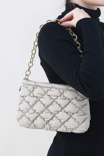 Vizon Kadın Çapraz Askılı Kol Omuz Çantası Suni Deri Tek Gözlü Bölmeli Fermuarlı İçi Astarlı 5325