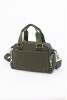 Haki Orta Boy Günlük Kadın Çapraz El Omuz Çantası Su Geçirmez İthal Saten Kumaş Çok Gözlü 5343