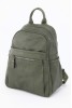 Yeşil Orta Boy Günlük Kadın El Askılı Sırt Çantası İthal Kaliteli Suni Deri Çok Gözlü Astarlı 5349