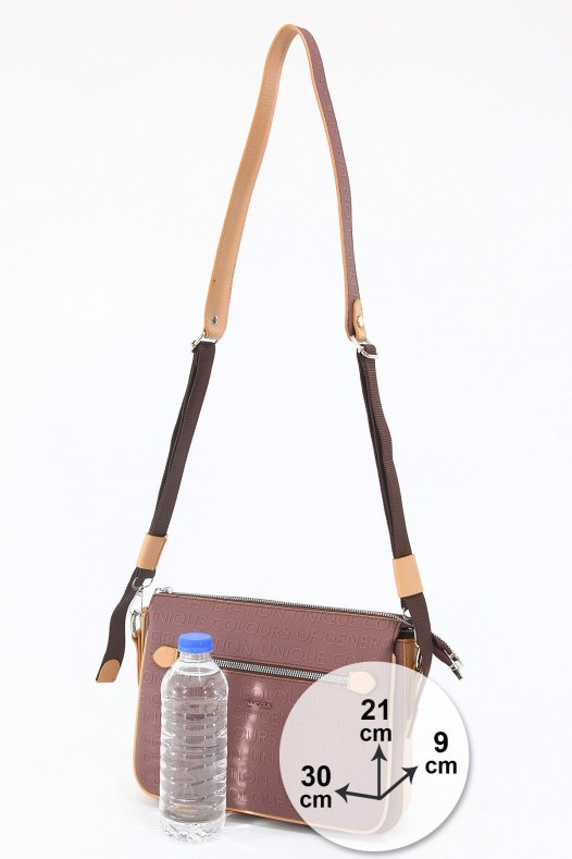 Mürdüm Orta Boy Günlük Kadın Çapraz Askılı Postacı Omuz Çantası Suni Deri Çok Gözlü Astarlı 5350