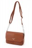Taba Orta Boy Günlük Kadın Çapraz Askılı Omuz Çantası İthal Suni Deri Çok Gözlü Astarlı 5356