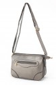 Gri Orta Boy Günlük Kadın Çapraz Omuz Çantası İthal Kaliteli Suni Deri Çok Gözlü Astarlı 5358