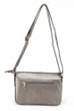 Gri Orta Boy Günlük Kadın Çapraz Omuz Çantası İthal Kaliteli Suni Deri Çok Gözlü Astarlı 5358