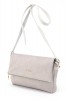 Açık Gri Orta Boy Günlük Kadın Çapraz Askılı Postacı Omuz Çantası Suni Deri Üç Gözlü Astarlı 5360