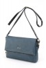 Lacivert Orta Boy Günlük Kadın Çapraz Askılı Postacı Omuz Çantası Suni Deri Üç Gözlü Astarlı 5360
