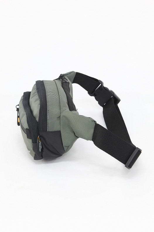 Gri Orta Boy Günlük Unisex Kadın Erkek Bel Çantası Su Geçirmez İmperteks Kumaş Astarlı 5376
