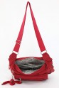 Kırmızı Orta Boy Günlük Kadın Çapraz Postacı Omuz Çantası Su Geçirmez İthal Krinkıl Kumaş 5378