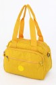 Sarı Orta Boy Günlük Kadın Çapraz Askılı Kol Omuz Çantası Su Geçirmez İthal Krinkıl Kumaş 5383