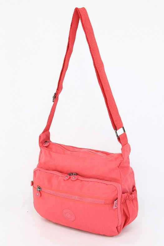 Yavru Ağzı Orta Boy Günlük Kadın Çapraz Postacı Omuz Çantası Su Geçirmez İthal Krinkıl Kumaş 5384