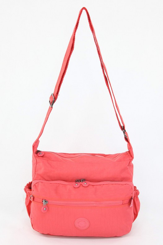 Yavru Ağzı Orta Boy Günlük Kadın Çapraz Postacı Omuz Çantası Su Geçirmez İthal Krinkıl Kumaş 5384