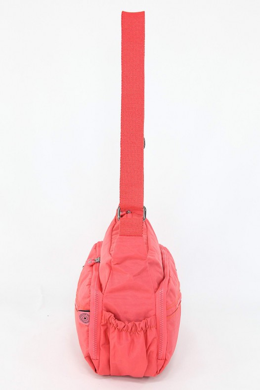 Yavru Ağzı Orta Boy Günlük Kadın Çapraz Postacı Omuz Çantası Su Geçirmez İthal Krinkıl Kumaş 5384