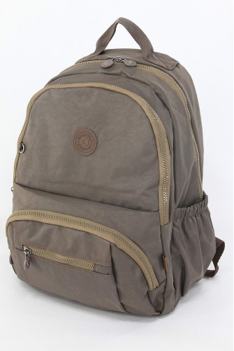 Vizon Büyük Boy Günlük Unisex Kadın Erkek Sırt Çantası Su Geçirmez İthal Krinkıl Kumaş Astarlı 5385