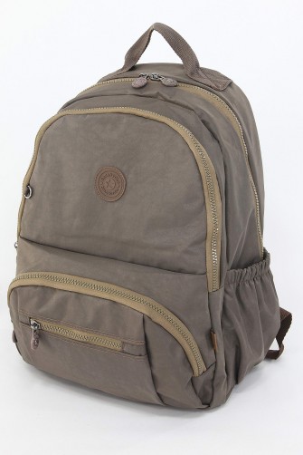 Vizon Büyük Boy Günlük Unisex Kadın Erkek Sırt Çantası Su Geçirmez İthal Krinkıl Kumaş Astarlı 5385