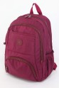 Bordo Büyük Boy Günlük Unisex Erkek Kadın Sırt Çantası Su Geçirmez İthal Krinkıl Kumaş Astarlı 5388