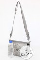 Gri Orta Boy Günlük Kadın Çapraz Askılı Postacı Omuz Çantası Suni Deri İki Gözlü Astarlı 5404