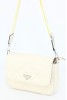 Krem Orta Boy Günlük Kadın Çapraz Askılı Postacı Omuz Çantası Suni Deri İki Gözlü Astarlı 5404