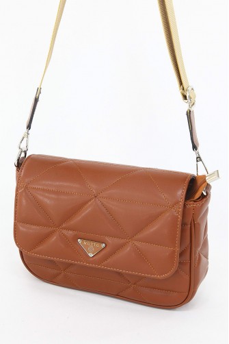 Taba Orta Boy Günlük Kadın Çapraz Askılı Postacı Omuz Çantası Suni Deri İki Gözlü Astarlı 5404