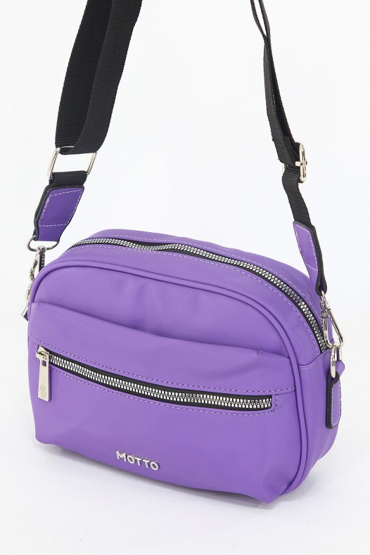 Mor Küçük Boy Günlük Kadın Çapraz Askılı Postacı Omuz Çantası İthal Saten Kumaş Astarlı 5408