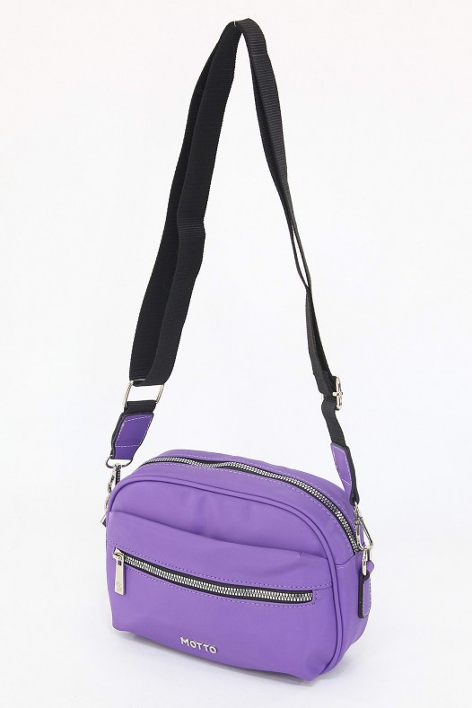 Mor Küçük Boy Günlük Kadın Çapraz Askılı Postacı Omuz Çantası İthal Saten Kumaş Astarlı 5408