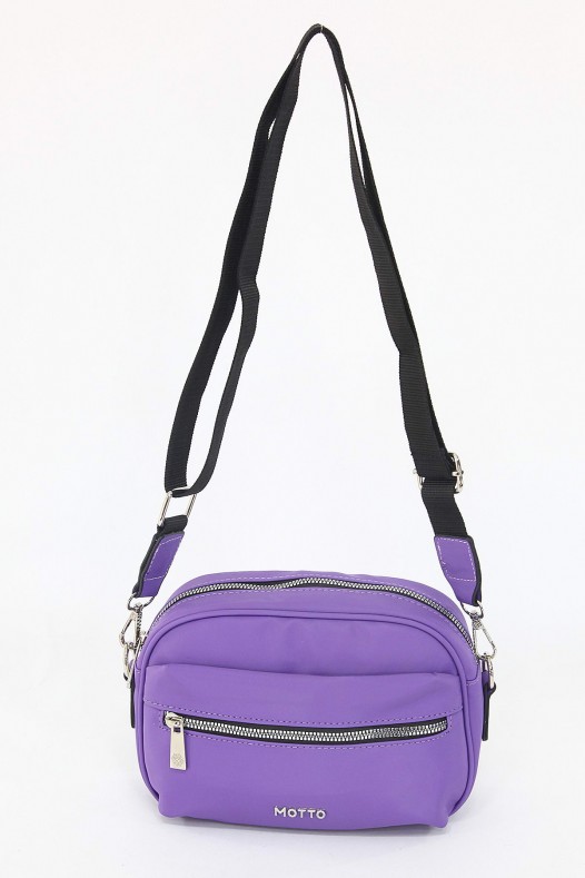 Mor Küçük Boy Günlük Kadın Çapraz Askılı Postacı Omuz Çantası İthal Saten Kumaş Astarlı 5408