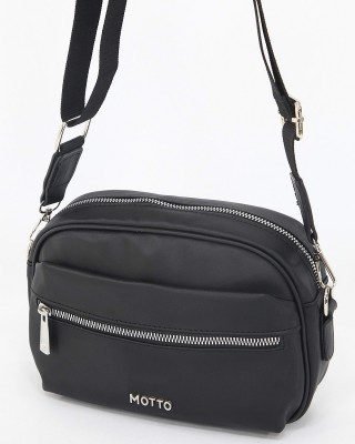 Siyah Küçük Boy Günlük Kadın Çapraz Askılı Postacı Omuz Çantası İthal Saten Kumaş Astarlı 5408