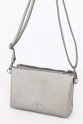 Gri Orta Boy Günlük Kadın Çapraz Askılı Portföy Cüzdan İthal Suni Deri Çok Gözlü Astarlı 5414