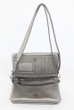 Gri Orta Boy Günlük Kadın Çapraz Askılı Portföy Cüzdan İthal Suni Deri Çok Gözlü Astarlı 5414