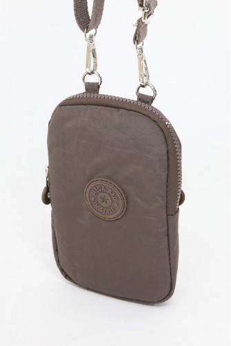 Vizon Küçük Boy Günlük Kadın Çapraz Askılı Telefonluk Cüzdan Çanta Su Geçirmez Krinkıl Kumaş 5424