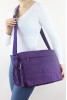Mor A4 Laptop Büyük Boy Günlük Kadın Çapraz Askılı Postacı Omuz Çantası Su Geçirmez Krinkıl 5432