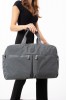 Gri Günlük Seyahat Çantası Su Geçirmez İthal Krinkıl Kumaş Çok Gözlü Bölmeli Astarlı 5447