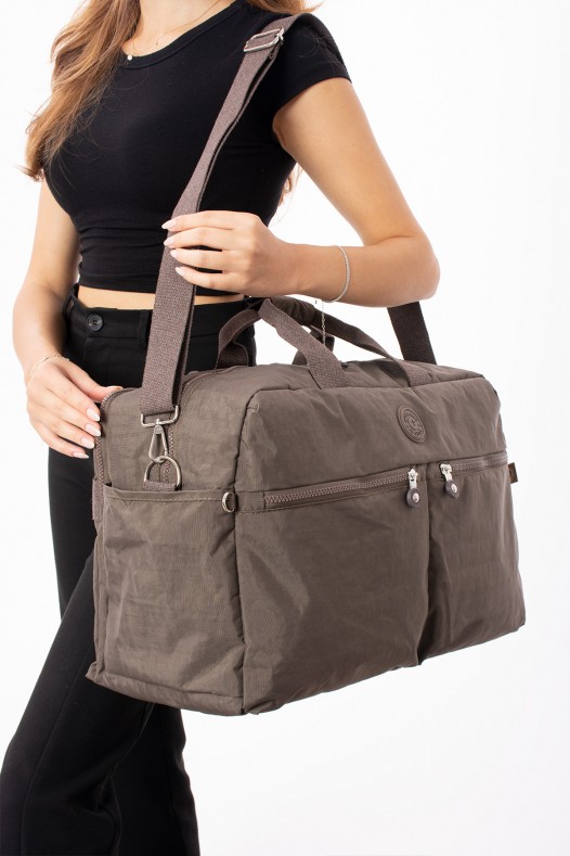 Vizon Günlük Seyahat Çantası Su Geçirmez İthal Krinkıl Kumaş Çok Gözlü Bölmeli Astarlı 5447