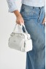 Beyaz Orta Boy Günlük Kadın Çapraz Askılı El Omuz Çantası İthal Kaliteli Suni Deri Çok Gözlü 5449